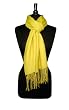 Biagio 100% Wool Pashmina Scarf YELLOW Color Women's Shawl Wrap
