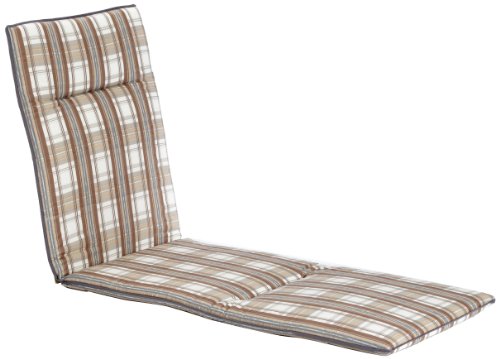 Kettler 0309304-8683 Auflage f&uuml;r Gartenliege 195 x 60 x 6 cm, braun-wei&szlig; kariert Preisvergleich