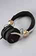WeSC The Bassoon Golden Headphones in Black,Headphones for Unisex, One Size,Black