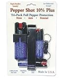 Pepper Shot Tri-Pack 3 Pepper Sprays Save $$$