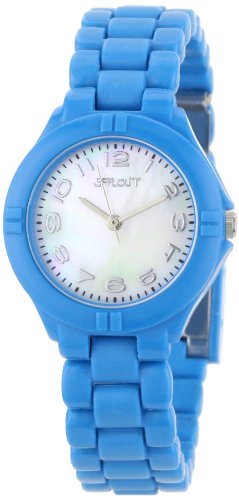 Sprout Womens ST4006MPLB Eco-Friendly Light Blue Corn Resin Bracelet Watch