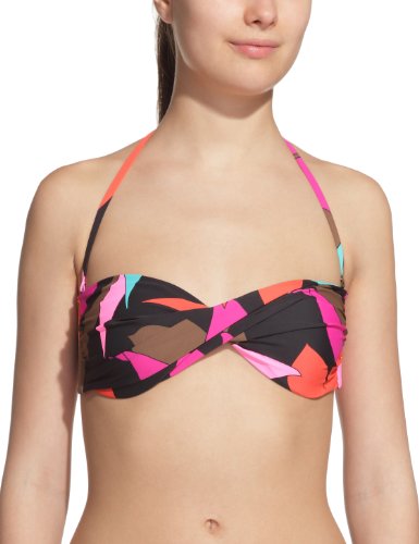Roxy Damen Bikini Oberteil Flora Paradiso Twist Bandeau, black, 38 (M), XMWBT264- Preisvergleich
