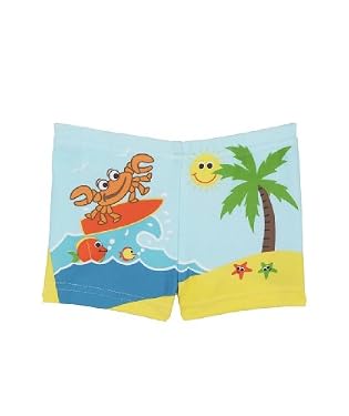 Beach scene swim shorts 2-3years
