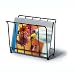 Magazine/Newspaper Caddy (Black) (10.5"H x 12.5"W x 6.25"D)