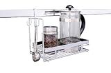 Produkt-Bild: Wenko 5805100 Ablagecenter Bistro - Zubeh&ouml;r f&uuml;r Structura-Relingsystem, Chrom, 26.5 x 20 x 15 cm