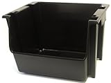 UPC 051596000264 product image for United Solutions SB0041 Large Plastic Nesting/Stacking Storage Bin, Black | upcitemdb.com