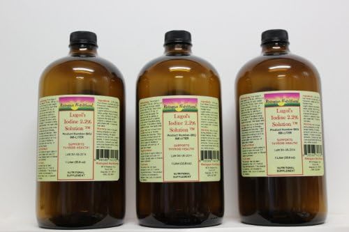 Lugol's Iodine Solution 2.2% - (3) Liter Tri Pack - (99oz)