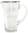 Hand Blown Glass Confetti Pitcher 8.5"H 40oz