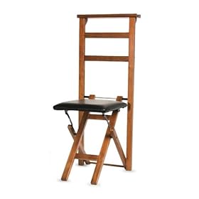 <b>Folding Valet with Seat - Walnut by Richards Homewares</b>