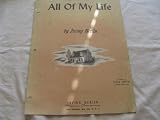 ALL OF MY LIFE IRVING BERLIN 1944 SHEET MUSIC FOLDER 436 SHEET MUSIC