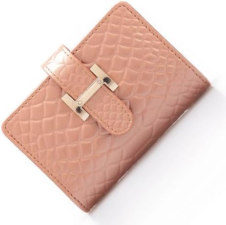 YONGRONG Women's and men's Squares Genuine Leather Credit Card Holders unisex (Brown)