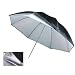 Ombrello Doppia Superficie Argento/Nero con Diffusore Bianco DynaSun UR05 109cm x Studio Foto Video