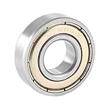 uxcell 深グルーブボールベアリング　ホイール　シール　単ロー　シルバートーン　12x28x8mm