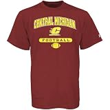 Russell Central Michigan Chippewas Maroon Football T-shirt