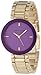 Anne Klein Women's AK/1290PRGB Purple Crystal Gold-Tone Bracelet Watch