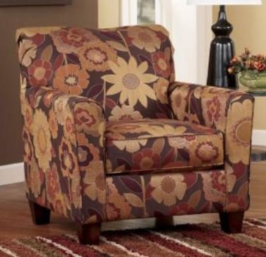 Rustic Brown/Red Accent Chair - Signature Design by Ashley Furniture