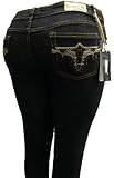 Women's Omega Skinny Stratch Jeans-Golden Stitch Pattern 8