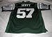 Bart Scott Autographed New York Jets Jersey W/PROOF Picture of Bart Signing for Us
