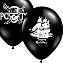 Pirates of the Caribbean Printed Latex Balloons 6ct