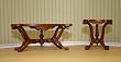 Dollhouse Miniature Victorian Coffee and Side Table