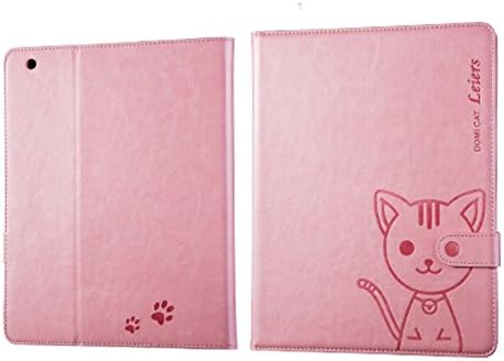 Leiers "Domi Cat" Series Wallet Style Soft Cover for iPad 2/3/4 (Pink Ipad234-DMM-C01)