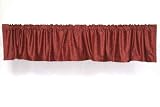 Maroon Velvet Rod Pocket / Pole Top Valance