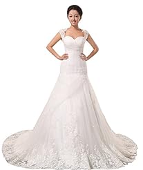 Lace Backless Sheer Beaded Sequined Polyester/Viscose Party Dress  with a Chapel Train 