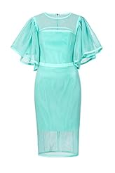 Mesh Sheath Spring Summer Polyester  Dress