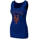 MLB Majestic New York Mets Womens Defining Tank Top - Royal Blue (Medium)
