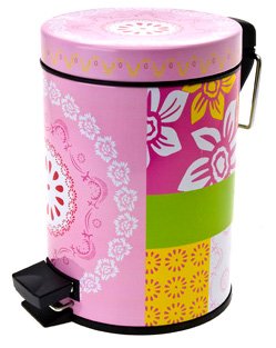 Buy Present Time  Bathroom waste bin Muurbloem Design s/s pink online at Discounted New and Used prices. Delivered to your door with Off-The-Bookshelf.
