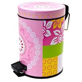 Present Time  Bathroom waste bin Muurbloem Design s/s pink