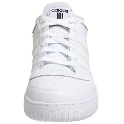 adidas Men’s Super Cup Low Basketball Shoe,White/Black,10.5 M US