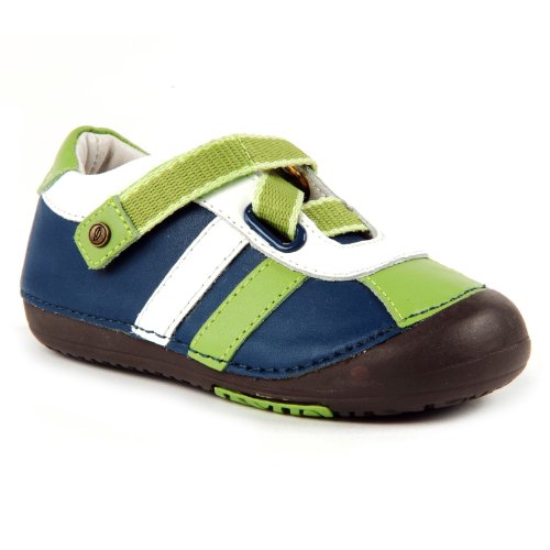 Momo Baby Boys First Walker/Toddler Z-Strap Sneaker Leather Shoes