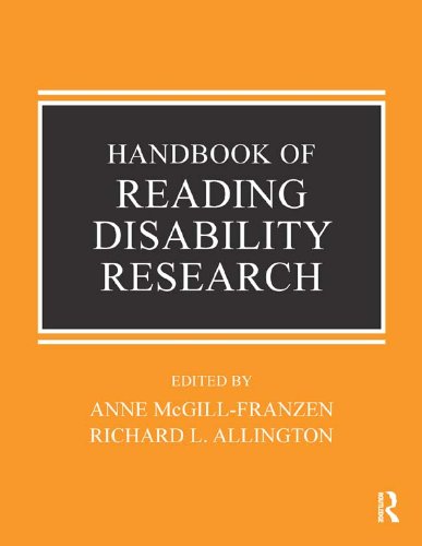 Handbook of Reading Disability Research
