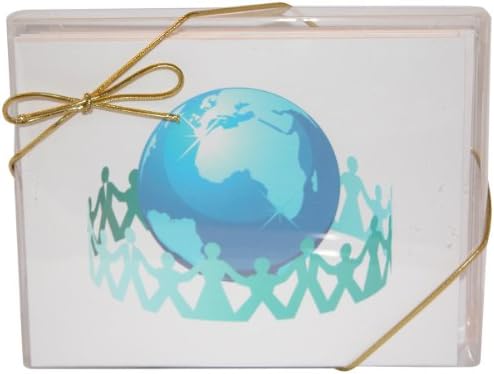 NW Pitney Ink Hands Across the World Boxed Christmas Holiday Cards, 5-1/2 x 4-1/4 -Inch, 6-Count (1240SBS)