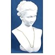 White Neck Bust Earring Necklace Display Jewelry 9"
