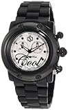 IMAGE OF Glam Rock Women's GK1103 Miami Beach Chronograph Silver Dial Black Plastic Watch