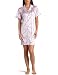 Intimo Women's Butterfly Print Night Shirt,Tulip Blue,X-Large