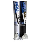 Pro Ymax MY401 100% Guaranteed Badminton No.1 Premium Goose Feather Shuttlecocks Birdies - Tube of 12 Pcs