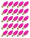 Pink C9 Intermediate Screw (E17) Base Ceramic Christmas Holiday Light Bulb Replacement 25 Pack