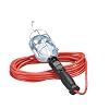 Coleman Cable 05428 50-Foot 16/3 SJT Trouble Light with Safety Orange/Metal Guard, On-Off Switch and Outlet #005428-88-03