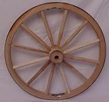 Steam Bent Hickory Wood Western Wagon Wheel for Home and Garden Decor 30\