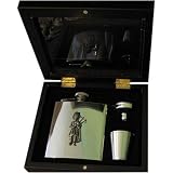 Review Sterling & Classic  / Scottish Piper 6oz Stainless Steel Hip Flask - Gift Set