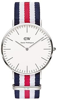 LZX Men's New 2015 Fashion Euramerican Style Big Round Dial Nylon Strap Quartz Wrist Watches(Assorted Colors) , 5#