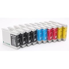 10 Patronen kompatibel zu Brother LC1000 LC970 LC1000BK LC1000Y LC1000C LC1000M LC970BK LC970Y LC970C LC970M