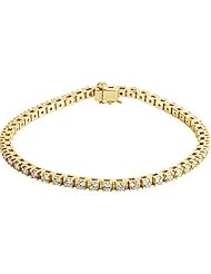 14K Yellow Gold Diamond Tennis Bracelet - 3.50 Ct. -- LIFETIME WARRANTY