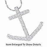 Stunning 1/4 Ct. Diamond Anchor Pendant
