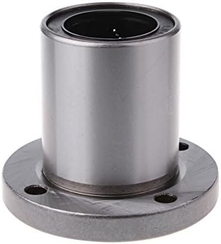 2pcs LMF12LUU 12mm x 21mm x 57mm Round Flange CNC Router Bushing Linear Bearing