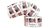 USPS Forever Stamps "Four Flags"-Freedom, Liberty, Equality, and Justice! Self-Adhesive! Roll of 100 Stamps! 100 in Total! Good Forever!