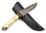Custom Hand-made Cochise Damascus Knife - Fixed Blade Hunting Knife
